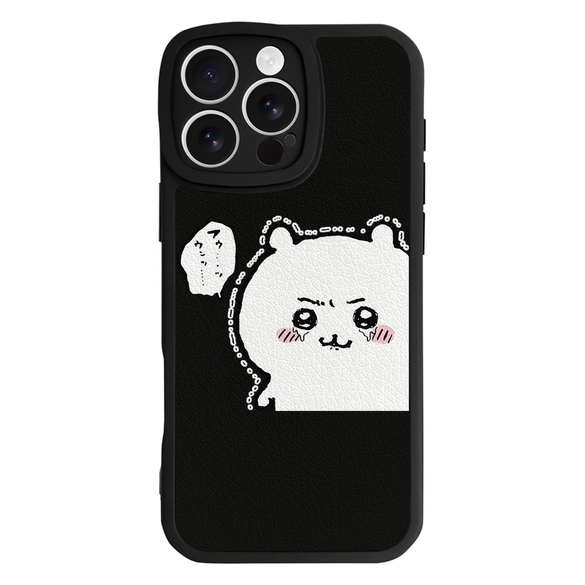 （画像用） ちいかわ ちいかわ Chii-kawa chiikawa 【iPhone 16シリーズ対応】シリコンスマホケース（レザー調） 材質：シリコン